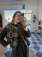 Chaleco estampado étnico multicolor