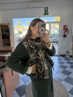 Chaleco estampado étnico multicolor - Imagen 4