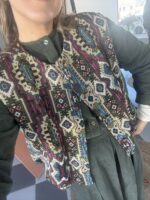 Chaleco estampado étnico multicolor - Imagen 6