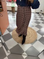 Falda midi de cuadros - Imagen 3