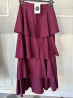 Falda de algodón volantes