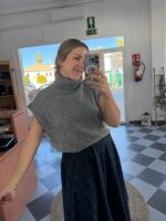 Chaleco lana cuello vuelto