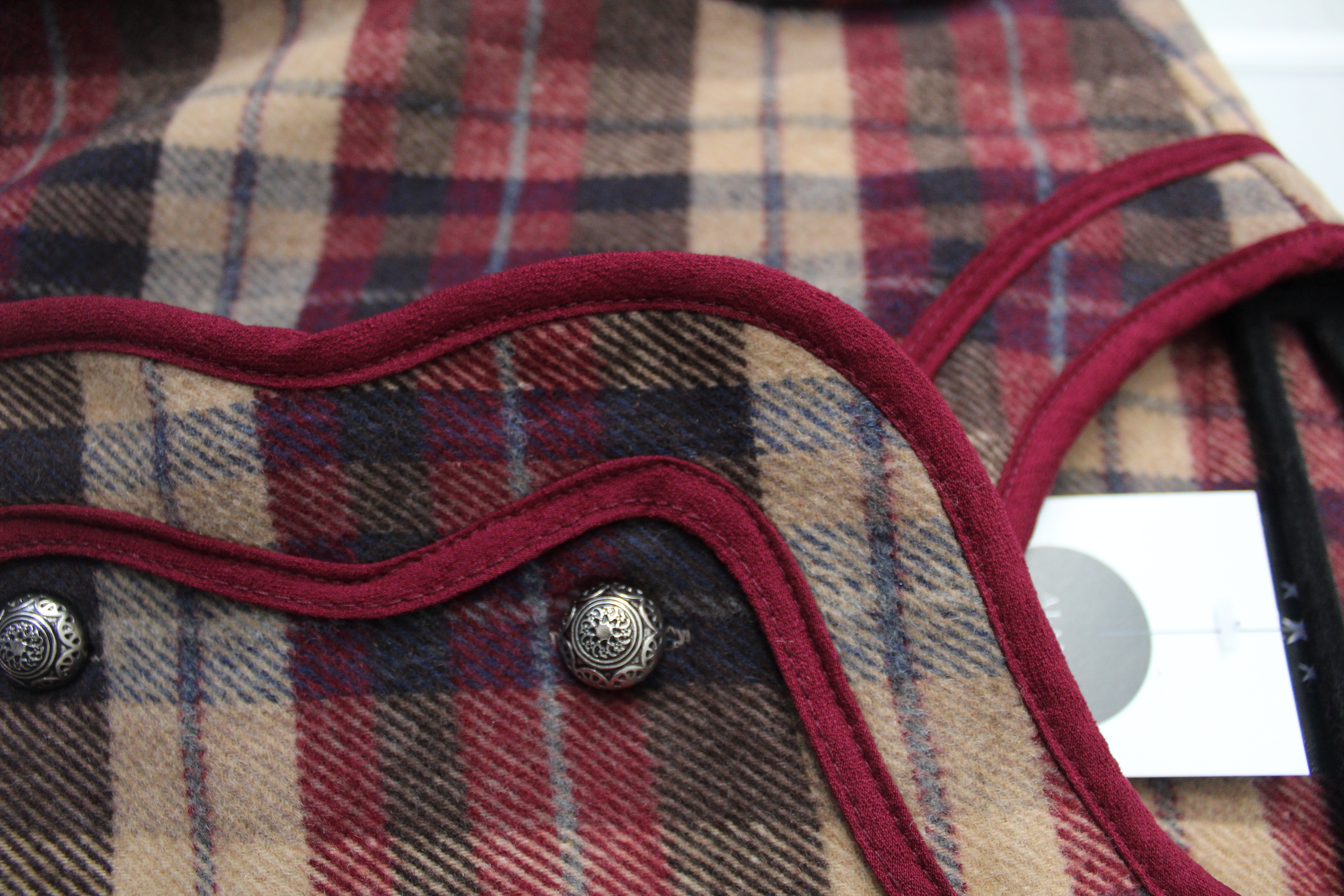 Chaqueta cuadros talla única - Imagen 3