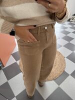 Pantalón wide leg camel - Imagen 3