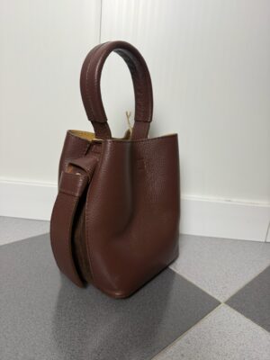 Bolso piel chocolate