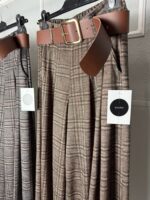 Pantalón pinzas cuadros - Imagen 3