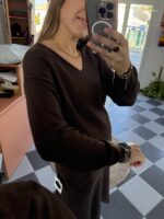 Jersey de lana cuello pico - Imagen 4