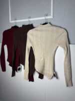 Top canalé asimétrico