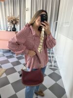 Camisa cuadros cuello rizado - Imagen 3