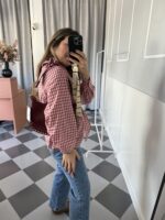 Camisa cuadros cuello rizado - Imagen 4