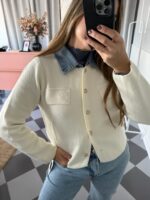 Cárdigan cuello vaquero - Imagen 2