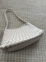 Bolso de piel trenzado beige - Imagen 3