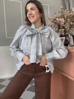 Camisa cuadros lazada