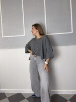 Vaquero gris súper ancho - Imagen 2