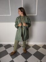 Gabardina rayas verde - Imagen 4