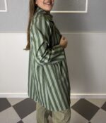 Gabardina rayas verde - Imagen 3