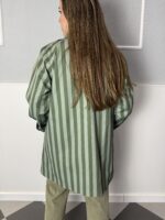 Gabardina rayas verde - Imagen 2