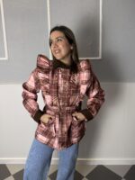 Gabardina corta cuadros