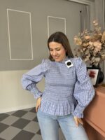 Blusa fruncida vichy