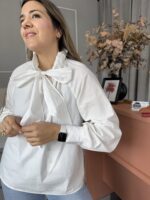 Blusa cuello fruncido - Imagen 3