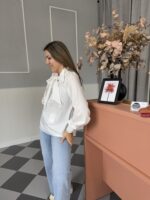 Blusa cuello fruncido - Imagen 2