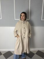 Parka midi beige