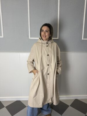 Parka midi beige