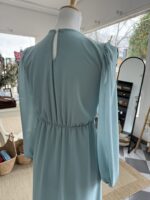 Vestido gasa verde agua - Imagen 2