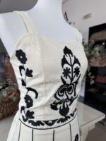 Conjunto de lino bordado - Imagen 5