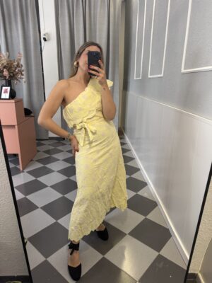 Vestido lima asimétrico