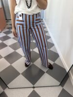 Pantalón rayas marrón y azul - Imagen 5