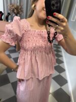 Conjunto de falda y top fruncido - Imagen 2