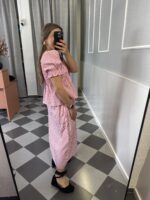 Conjunto de falda y top fruncido - Imagen 3