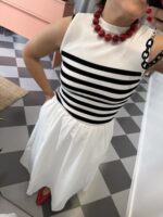 Vestido combinado marinero