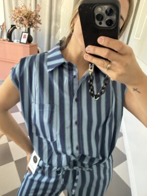 Camisa recogida rayas