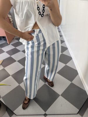 Vaquero rayas azul