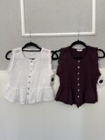 Blusa engomada con volante