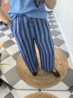 Pantalón lino rayas - Imagen 2