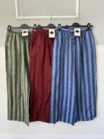 Pantalón lino rayas - Imagen 4