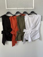 Blusa cruzada lazada