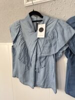 Blusa vaquera cruzada - Imagen 3