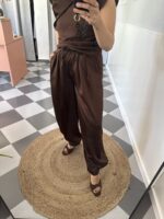 Pantalón satinado bombacho - Imagen 2