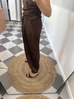 Pantalón satinado bombacho - Imagen 3