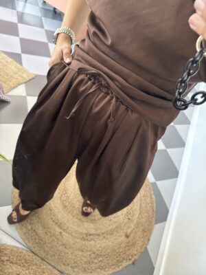 Pantalón satinado bombacho