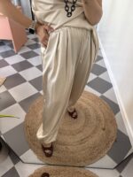 Pantalón satinado bombacho - Imagen 2