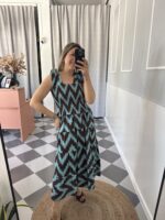 Vestido geométrico colores