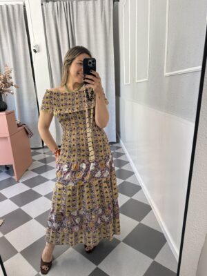 Vestido cuerpo fruncido