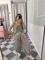 Pantalón rayas bombacho