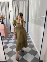 Vestido pecho engomado