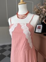 Vestido algodón tira bordada - Imagen 2